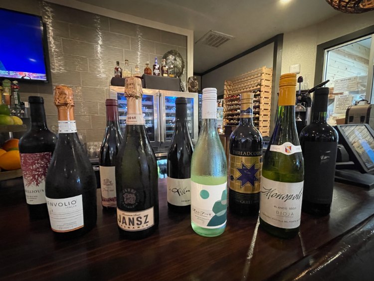 new wines at tortugas in port aransas, texas selected by the 2022 seasonal wine tastings