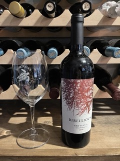wine tasting at tortugas 2022 winner REBELLIOUS - Red Blend